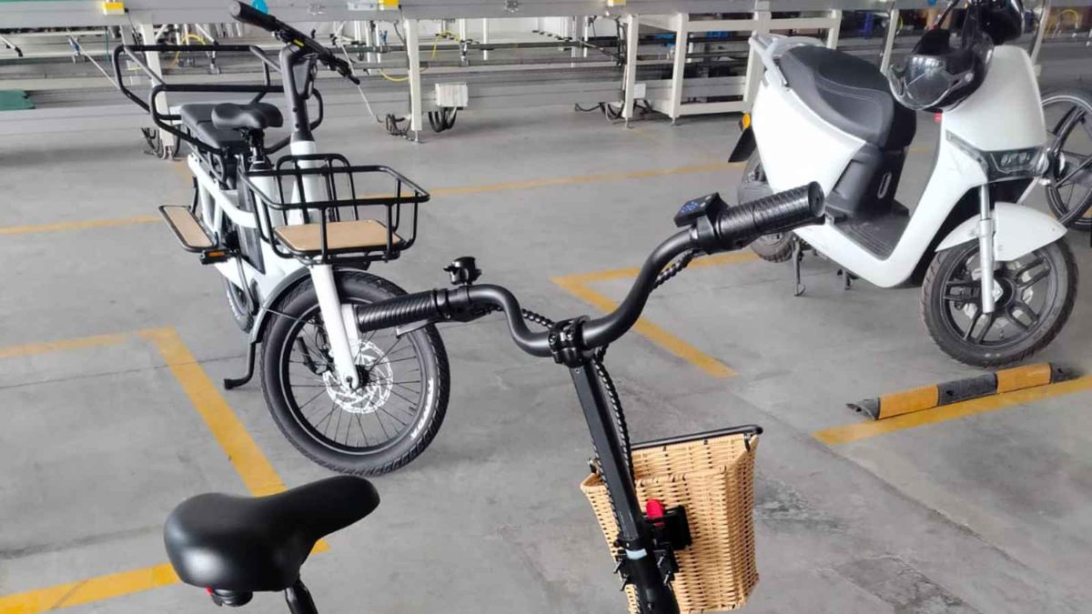 On-site test riding during electric bicycle factory audit and supplier verification in China