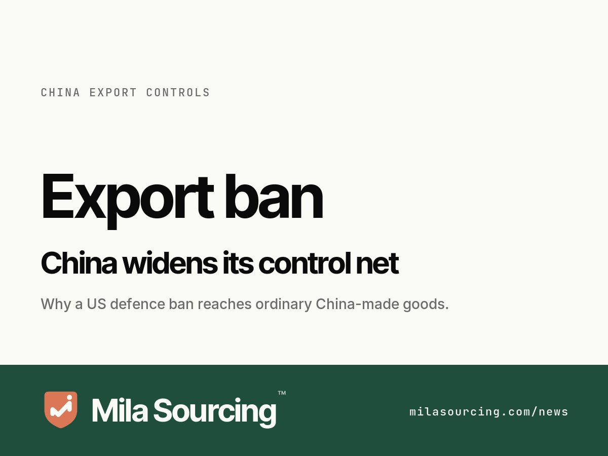 On 22 June 2026 China's Ministry of Commerce added ten US companies, including rare-earth producers MP Materials and USA Rare Earth, to its dual-use export control list with an immediate ban, while the wider extraterritorial regime already licenses the rare-earth magnets inside ordinary China-made goods such as e-bike motors, power tools and beauty devices