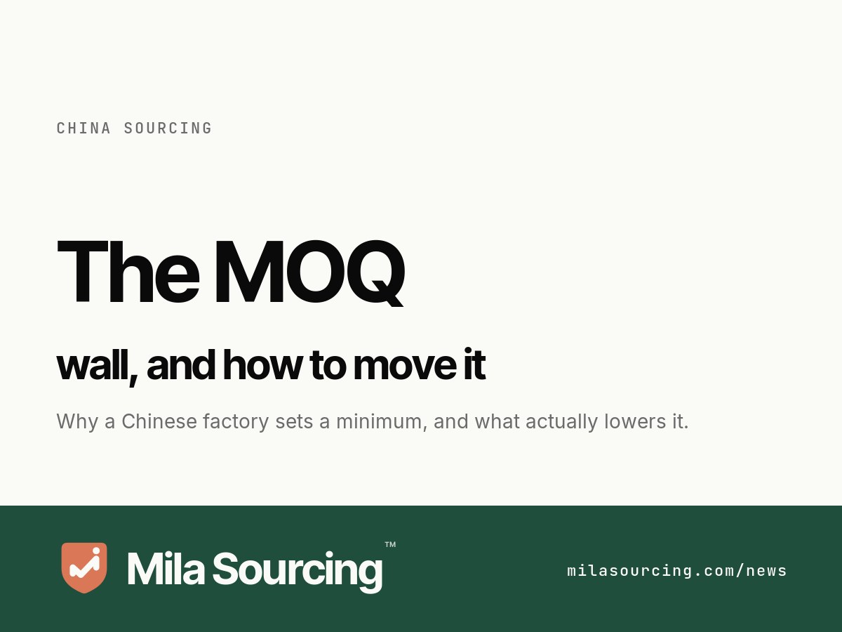 MOQ when importing from China — why factories set a minimum order quantity and how to bring it down